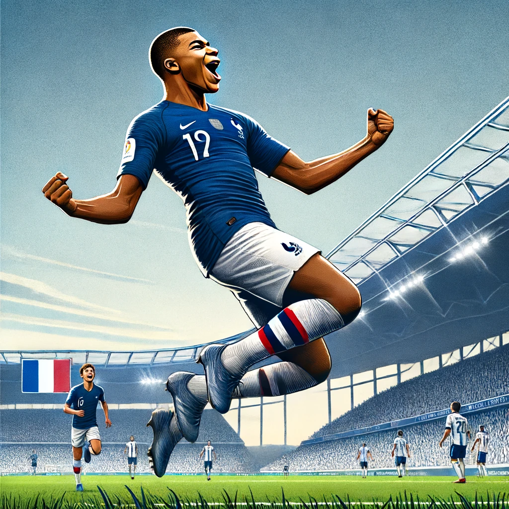 mbappe celebrating